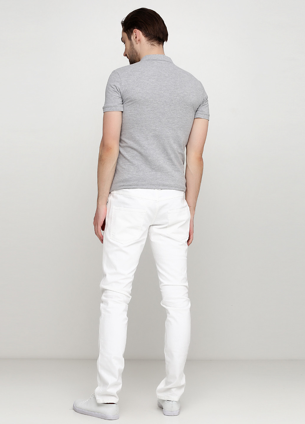 Белые демисезонные прямые джинсы Richmond