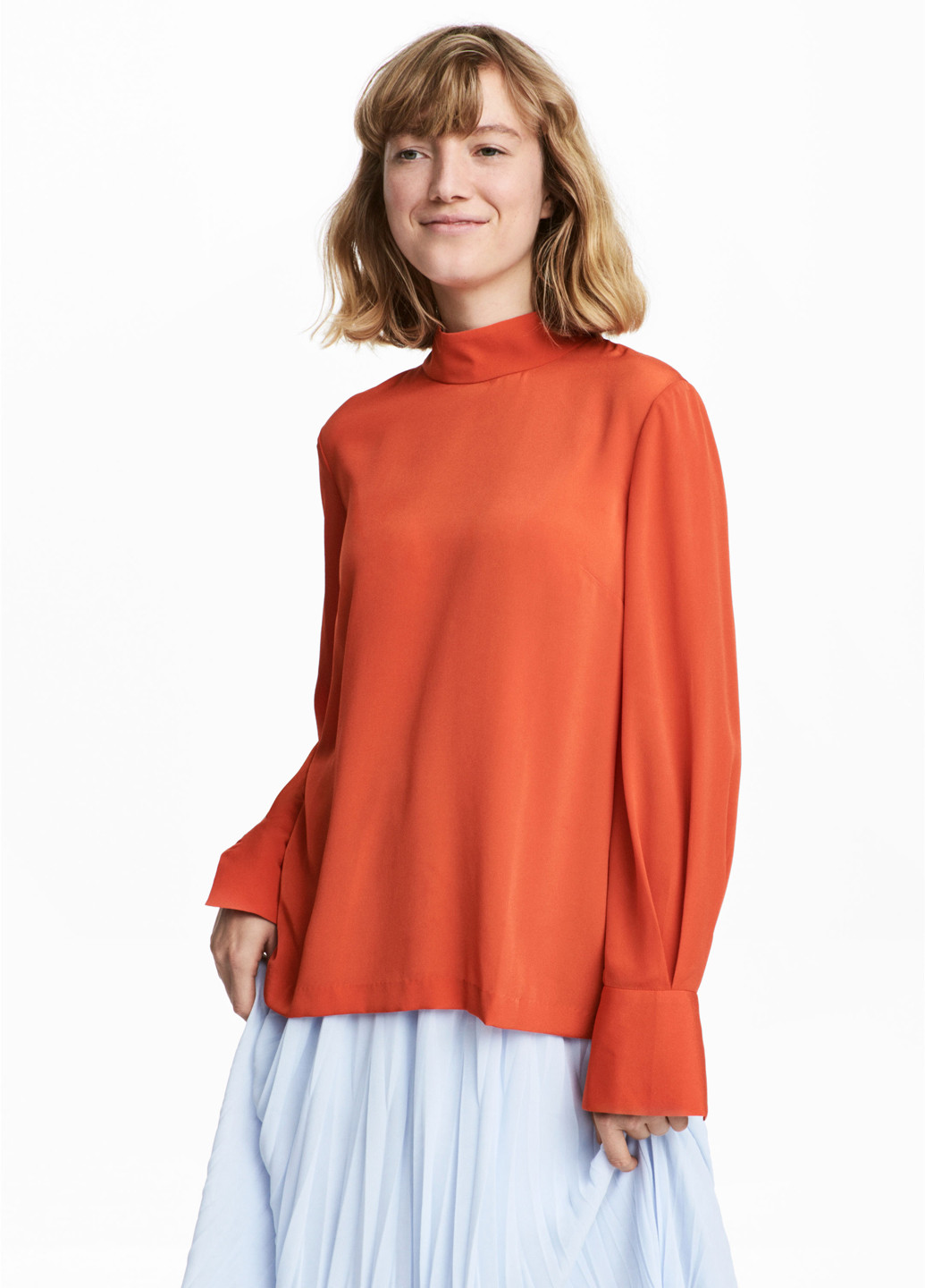 Оранжевая демисезонная блуза H&M