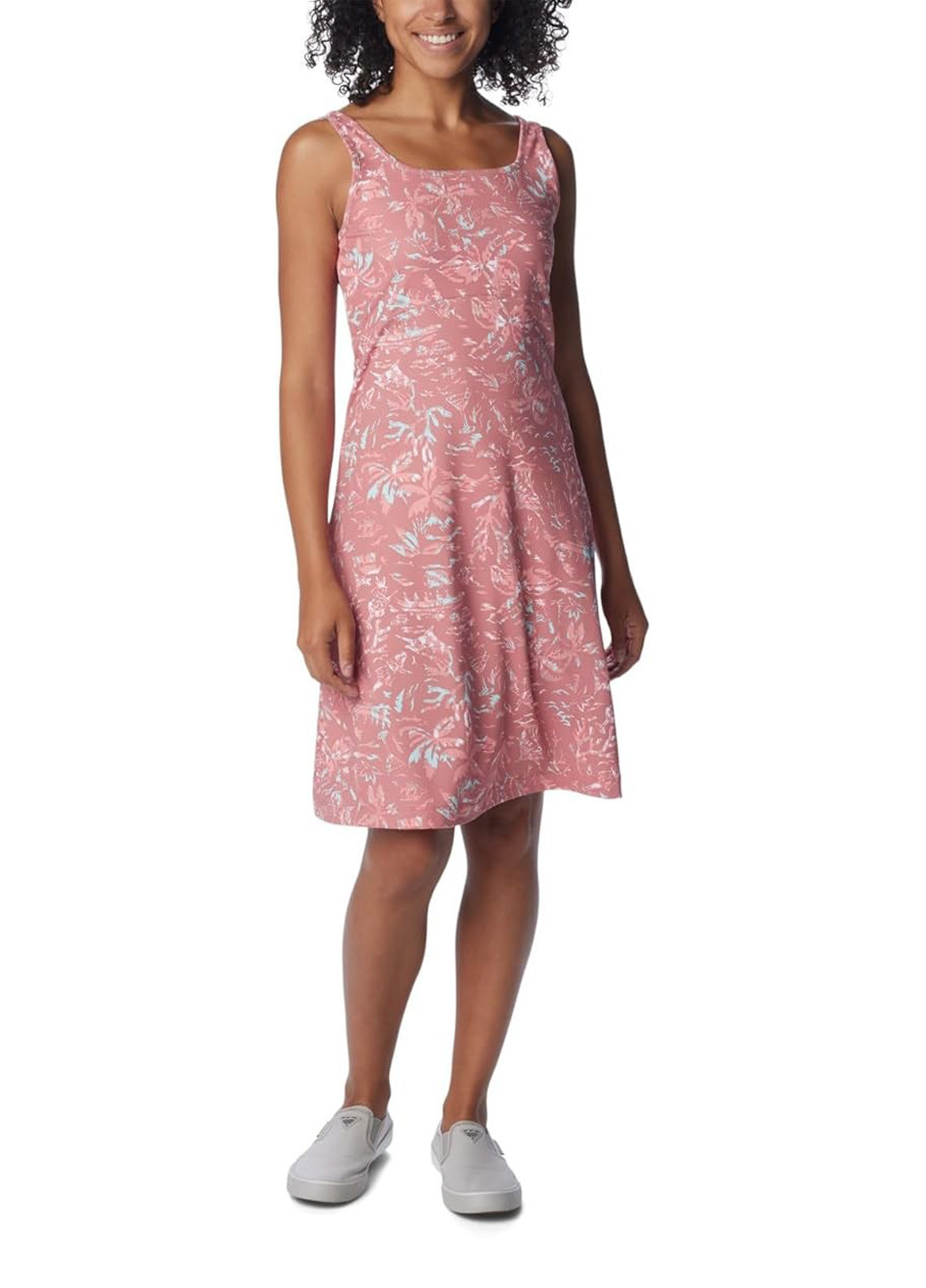 Розовое кэжуал платье платье-майка Columbia с рисунком