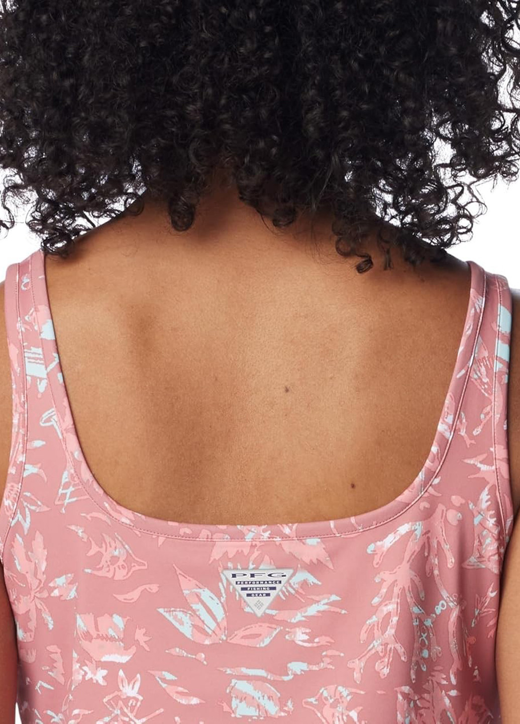 Розовое кэжуал платье платье-майка Columbia с рисунком