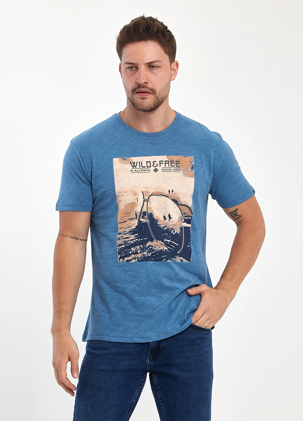 Синя футболка Trend Collection