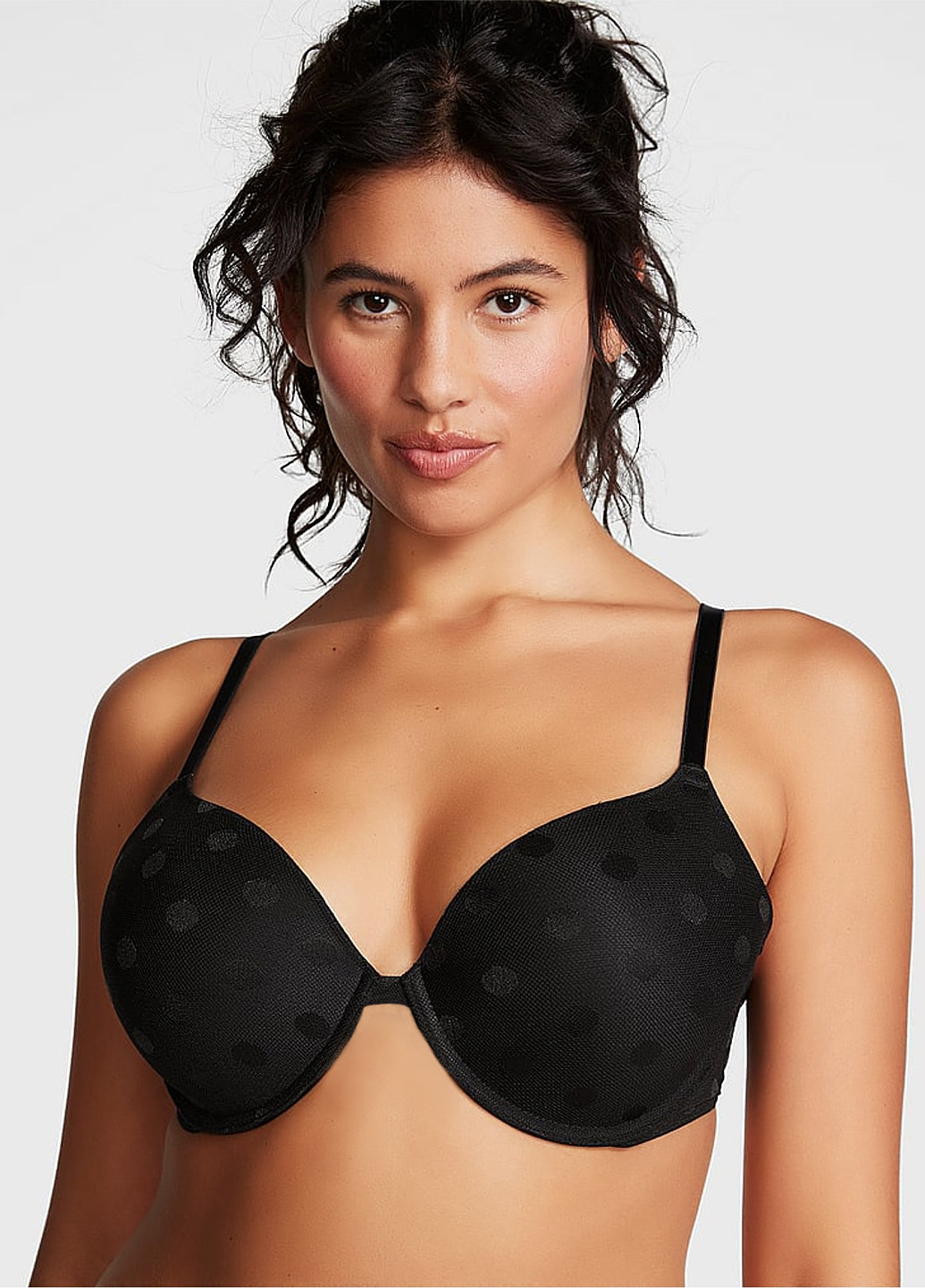 Черный демисезонный комплект (бюстгальтер, трусики) Victoria's Secret