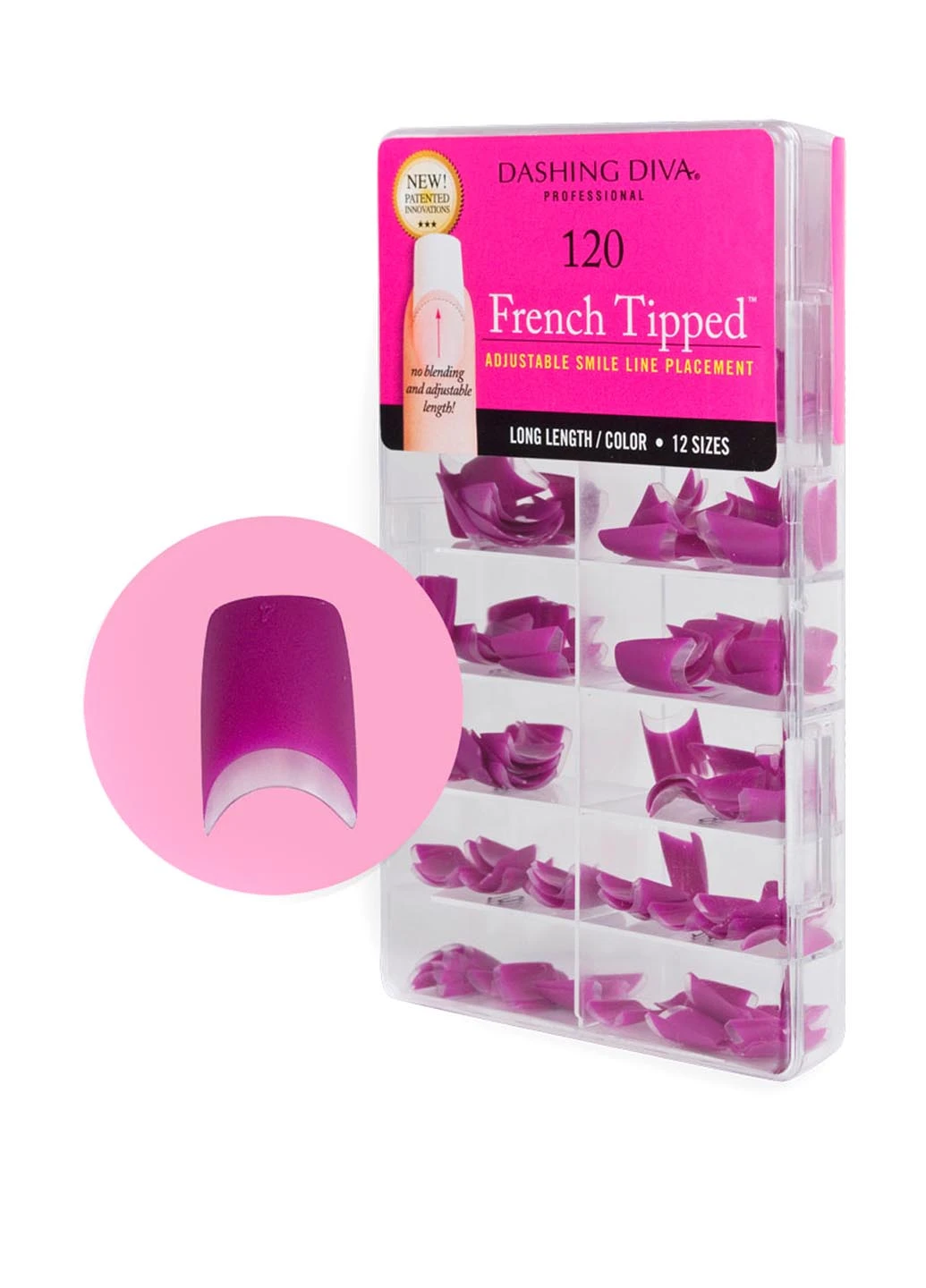 Тіпси Фіолетовий Френч (120 шт.) Dashing Diva (28043542)