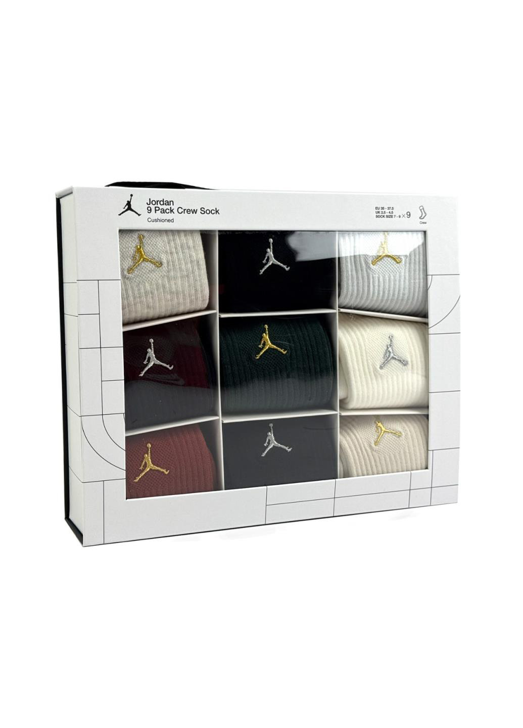 Комбинированные носки bj0810-x58 Jordan однотонные (369766444)