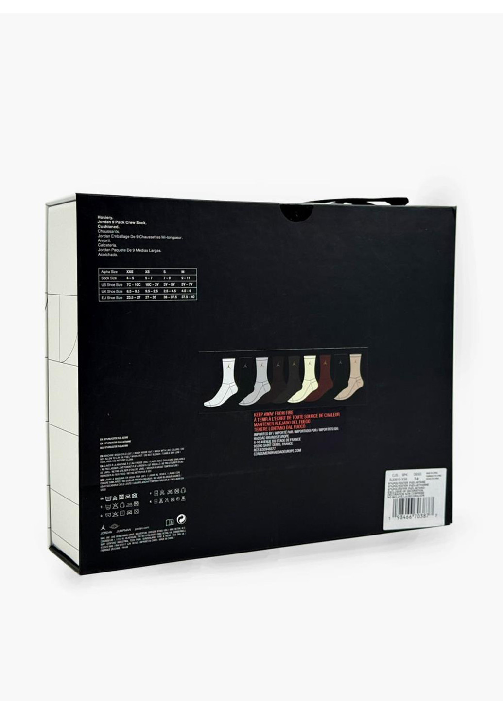 Комбинированные носки bj0810-x58 Jordan однотонные (369766444)