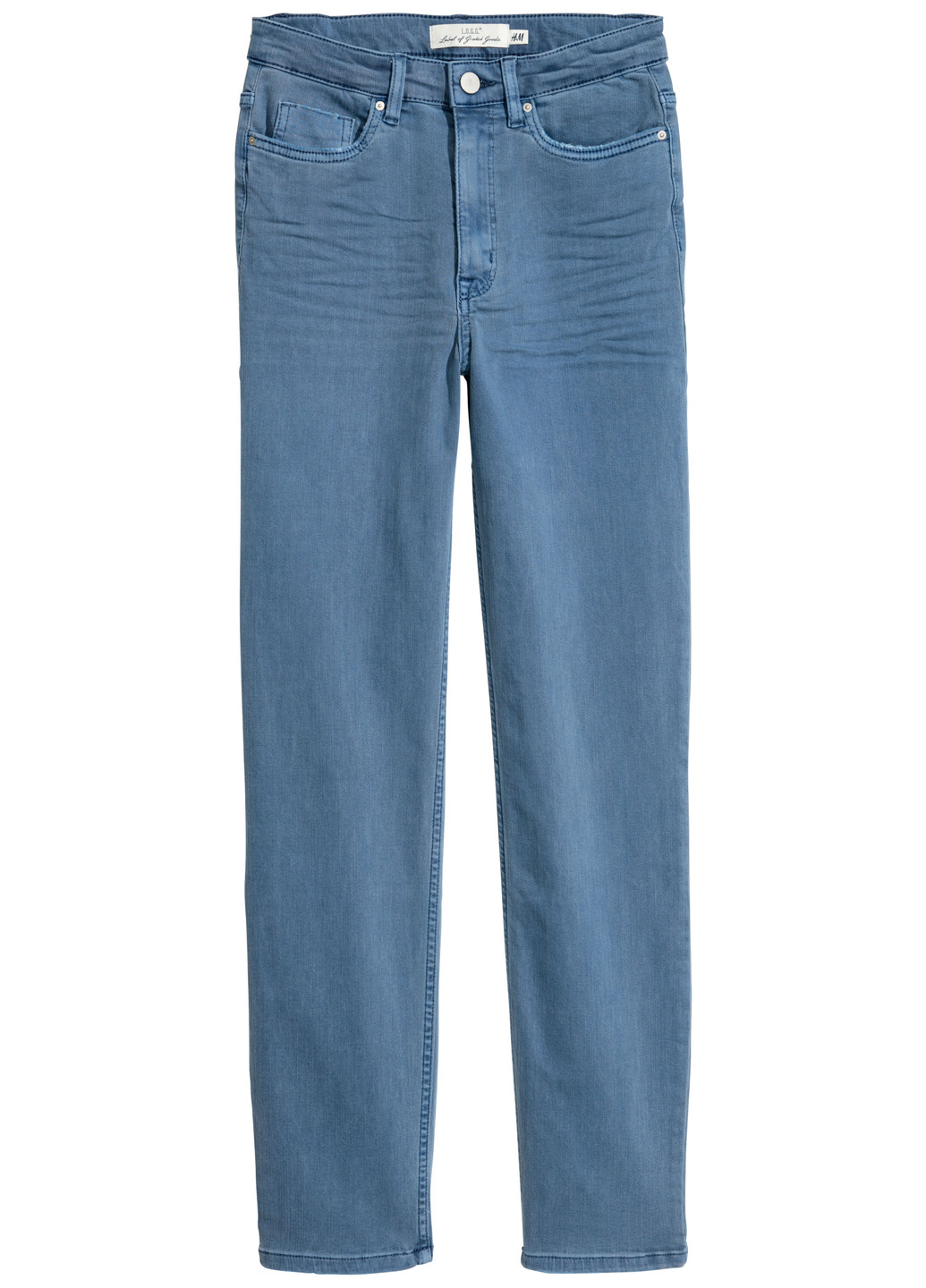 Синие демисезонные укороченные, слим джинсы H&M