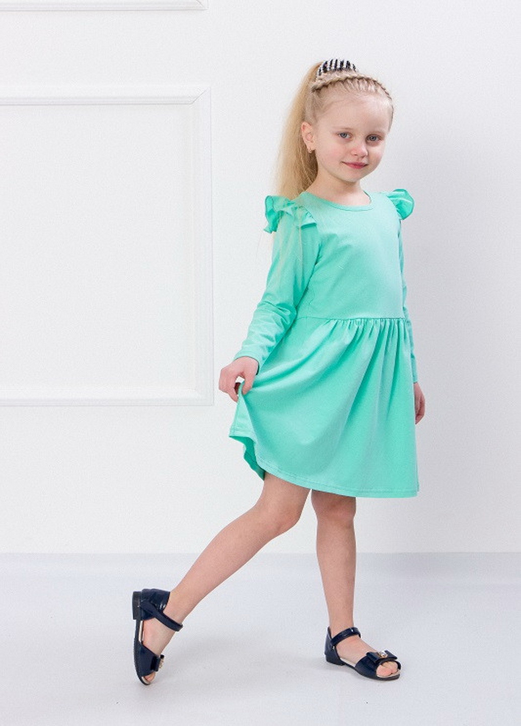 М'ятна сукня для дівчинки KINDER MODE (255365764)