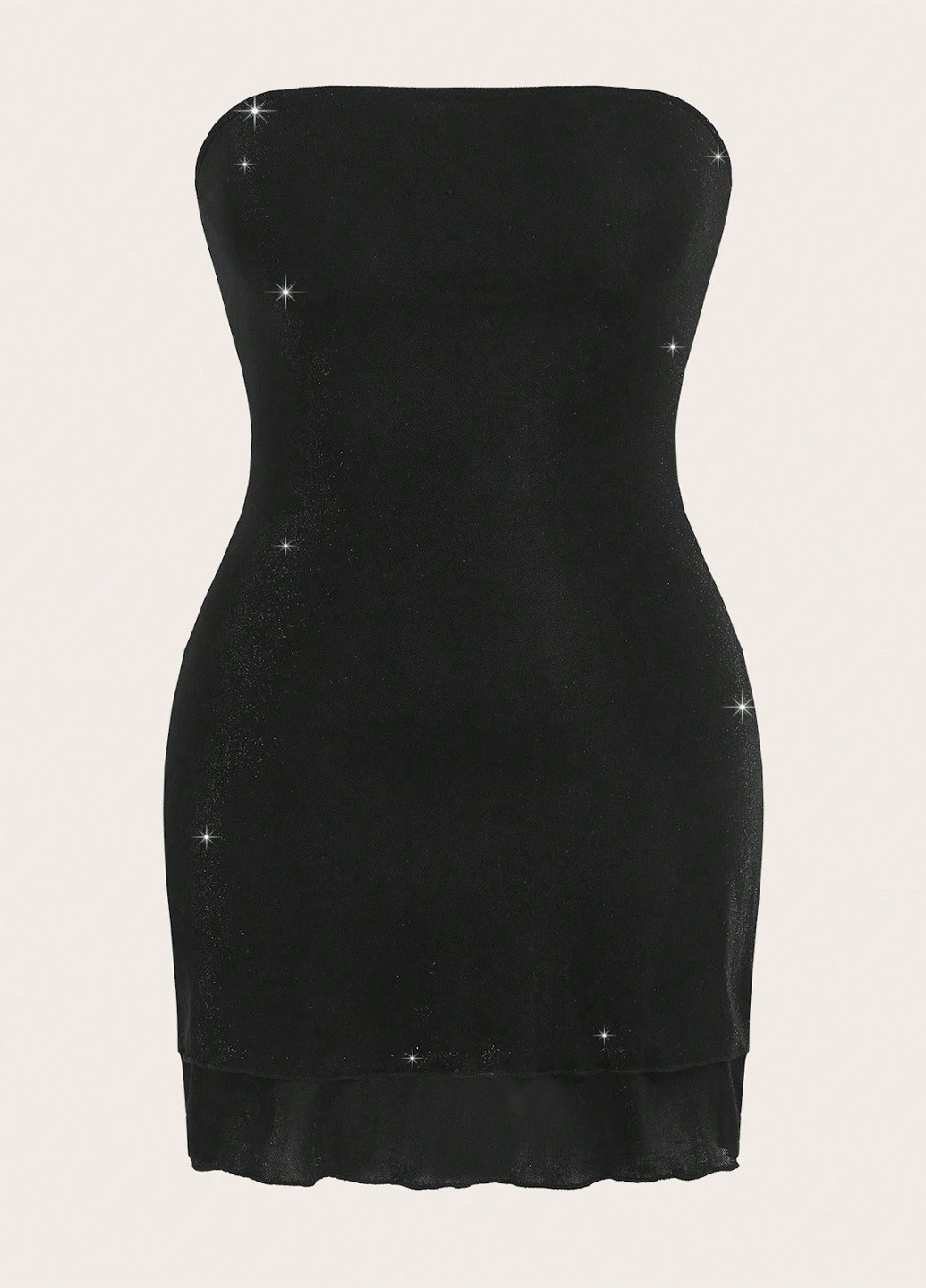 Чорна кежуал сукня з відкритими плечима SHEIN однотонна