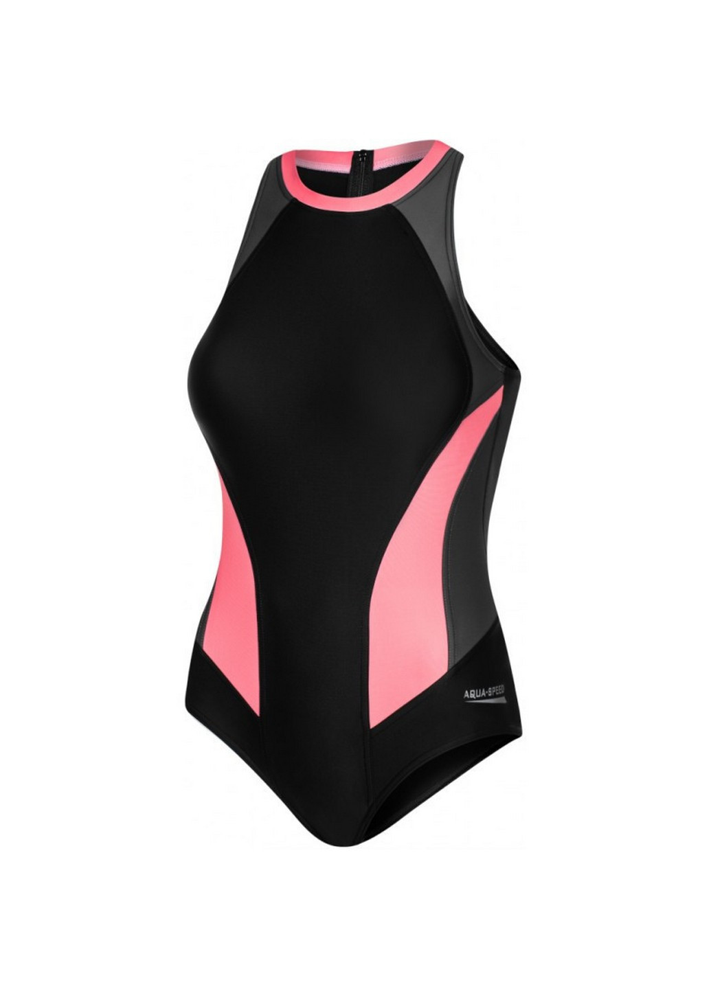 Черный летний закрытый купальник женский 40 Aqua Speed