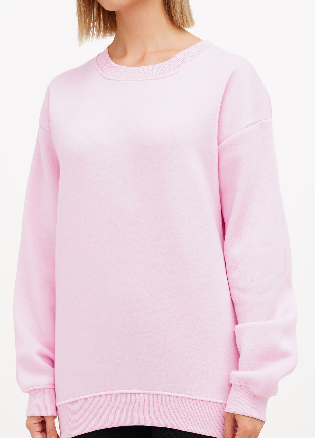 Рожевий світшот PrettyLittleThing однотонний (296036612)