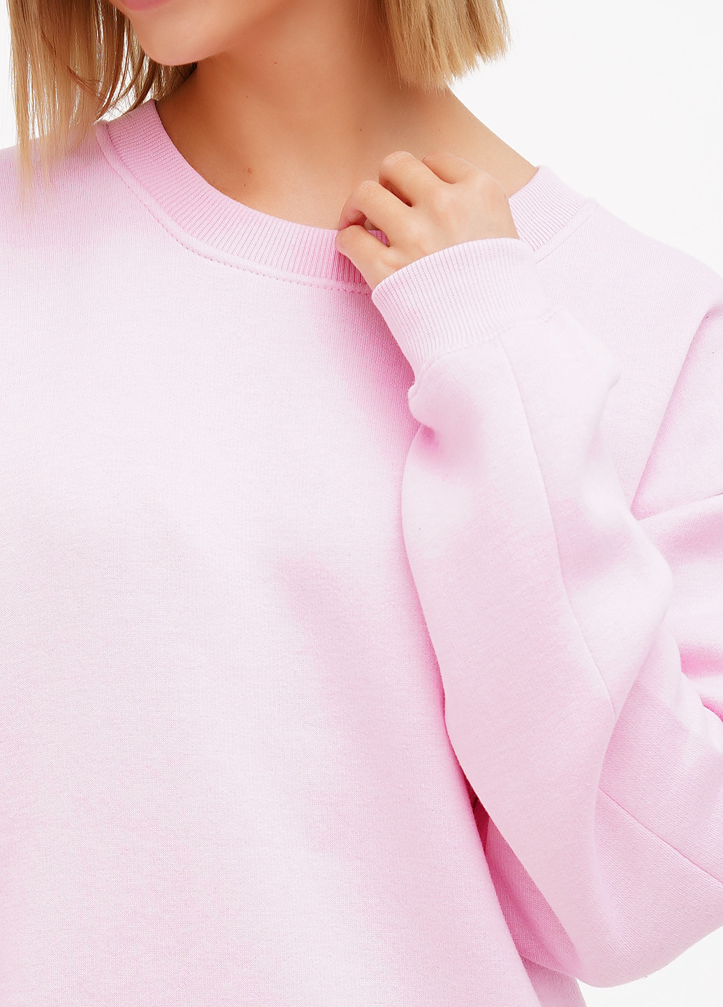 Рожевий світшот PrettyLittleThing однотонний (296036612)