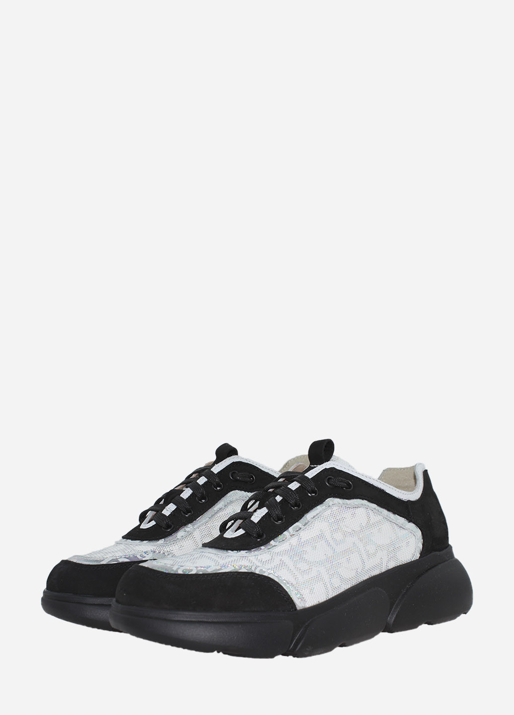 Чорні осінні кросівки rm9084 чорний-білий Masis