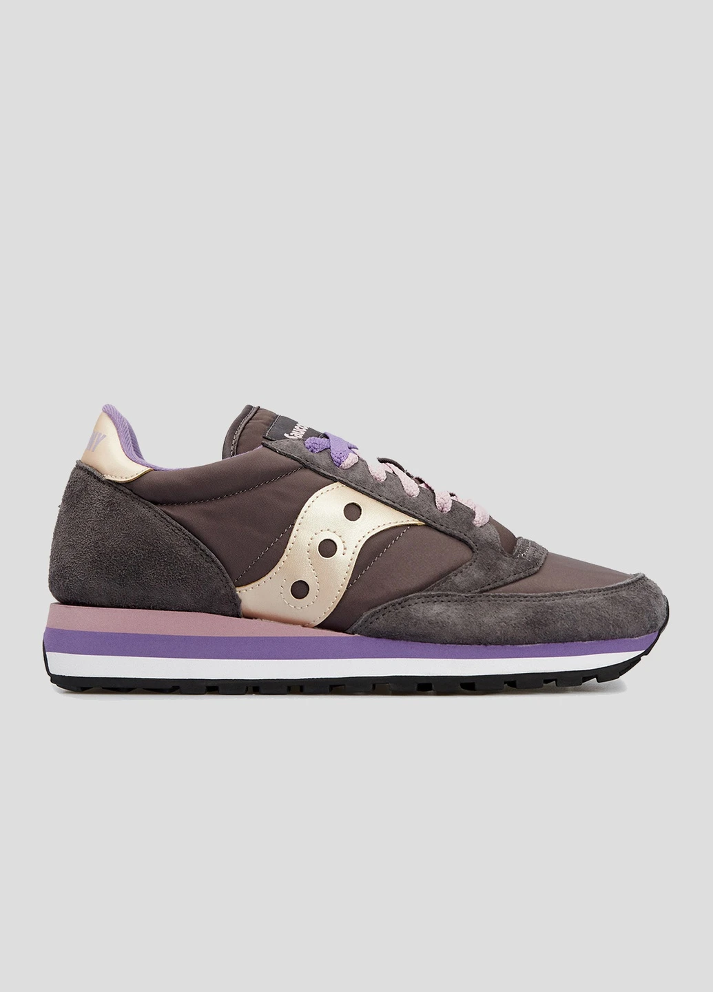 Коричневые кроссовки Jazz Triple из текстиля и замши Saucony коричневые всесезоны (253268053)