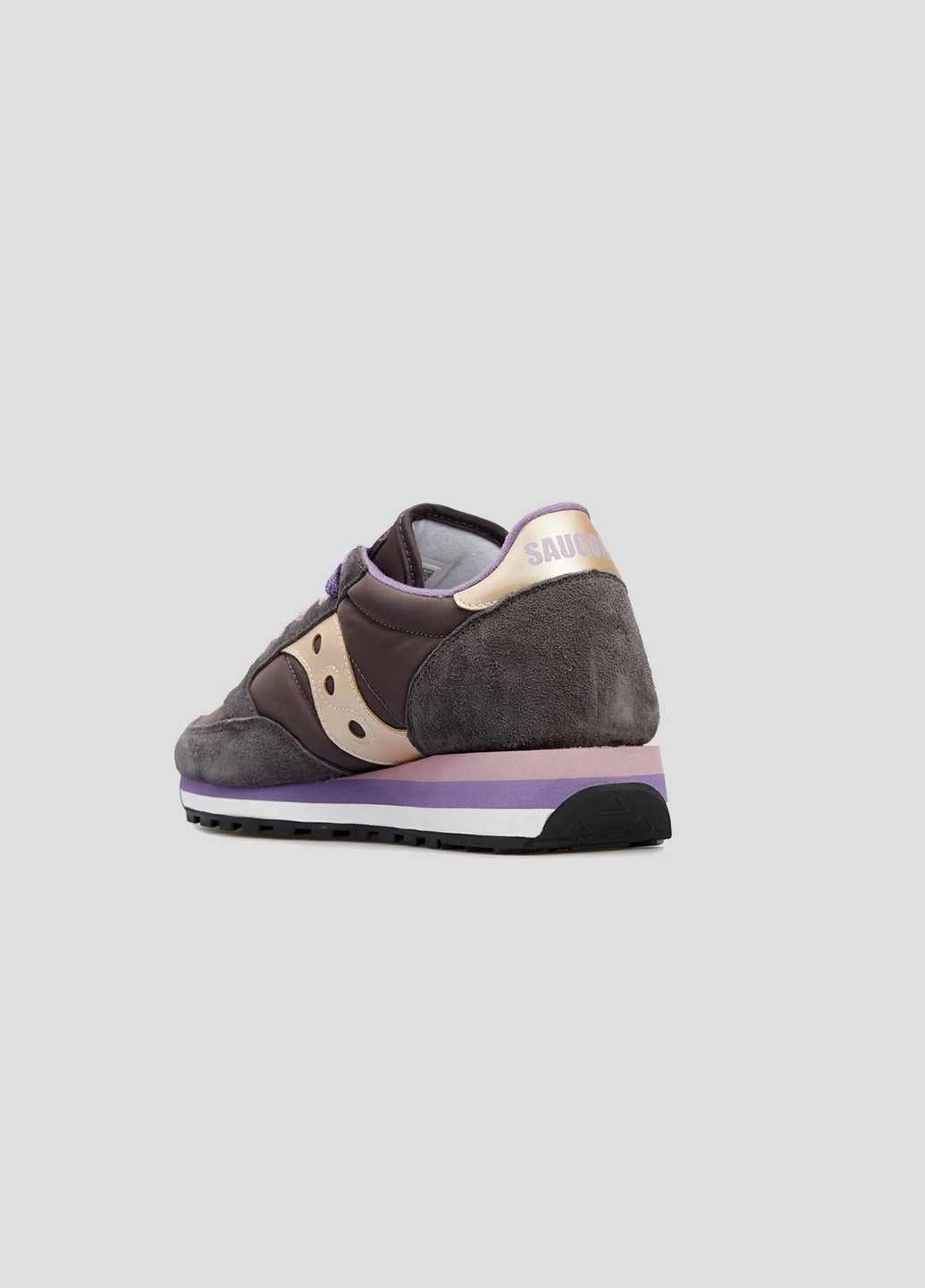 Коричневые кроссовки Jazz Triple из текстиля и замши Saucony коричневые всесезоны (253268053)