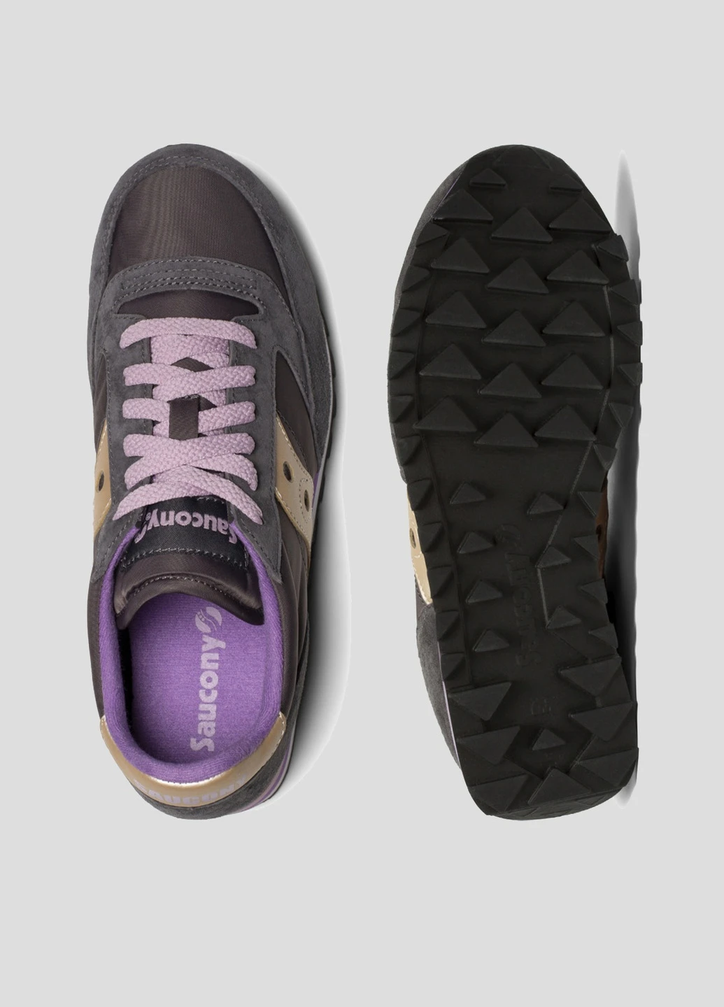 Коричневые кроссовки Jazz Triple из текстиля и замши Saucony коричневые всесезоны (253268053)