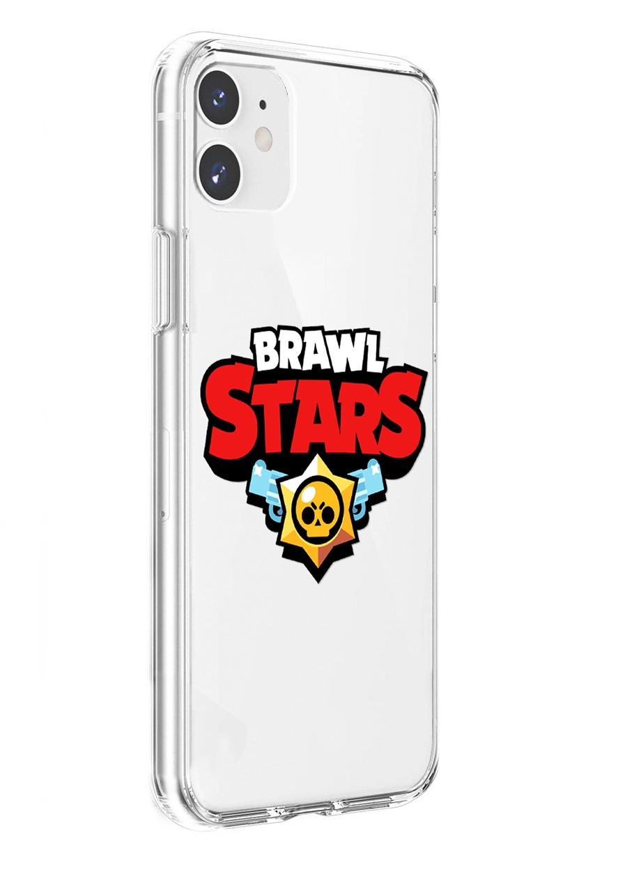 Чохол силіконовий Apple Iphone 11 Лого Бравл Старс (Logo Brawl Stars) (9230-1000) MobiPrint (219284543)