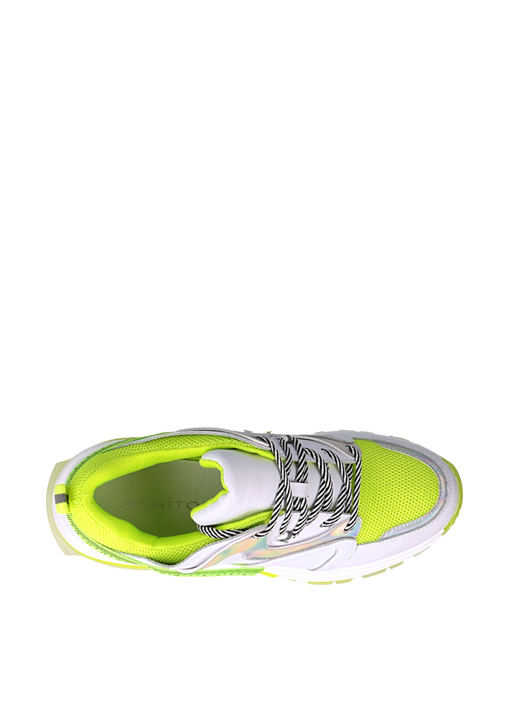 Кислотно-зеленые демисезонные кроссовки Benito