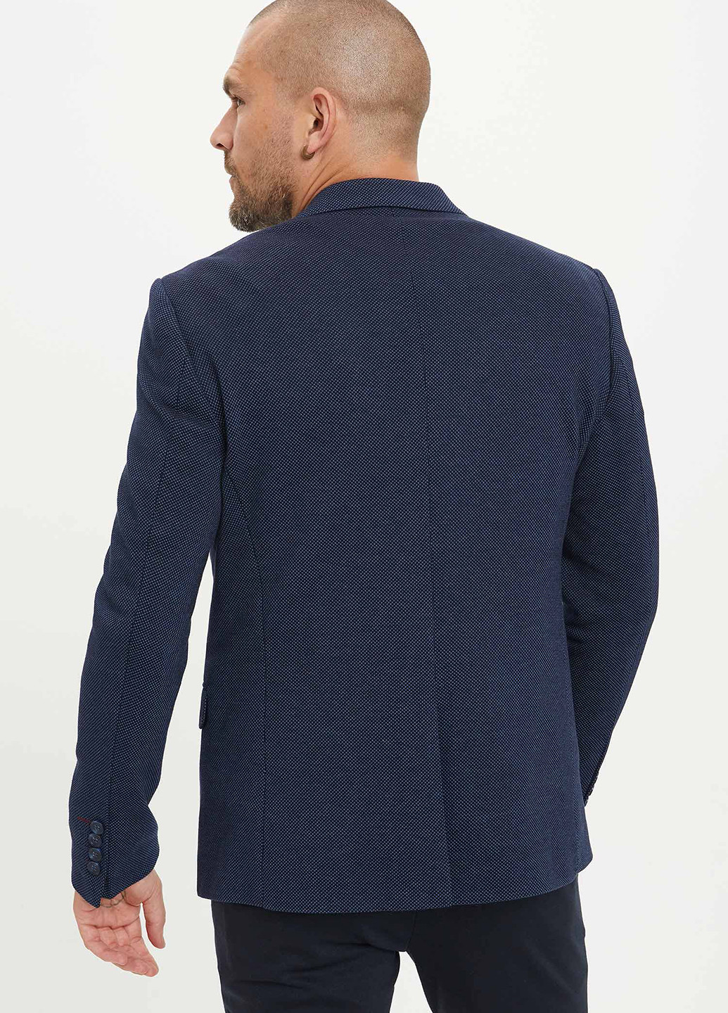 Пиджак DeFacto светло-синий кэжуал полиэстер
