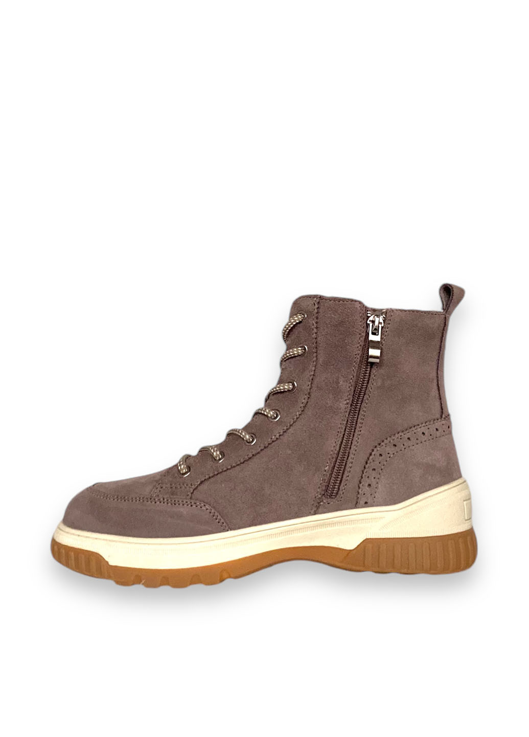 Зимние ботинки Meego со шнуровкой из натуральной замши