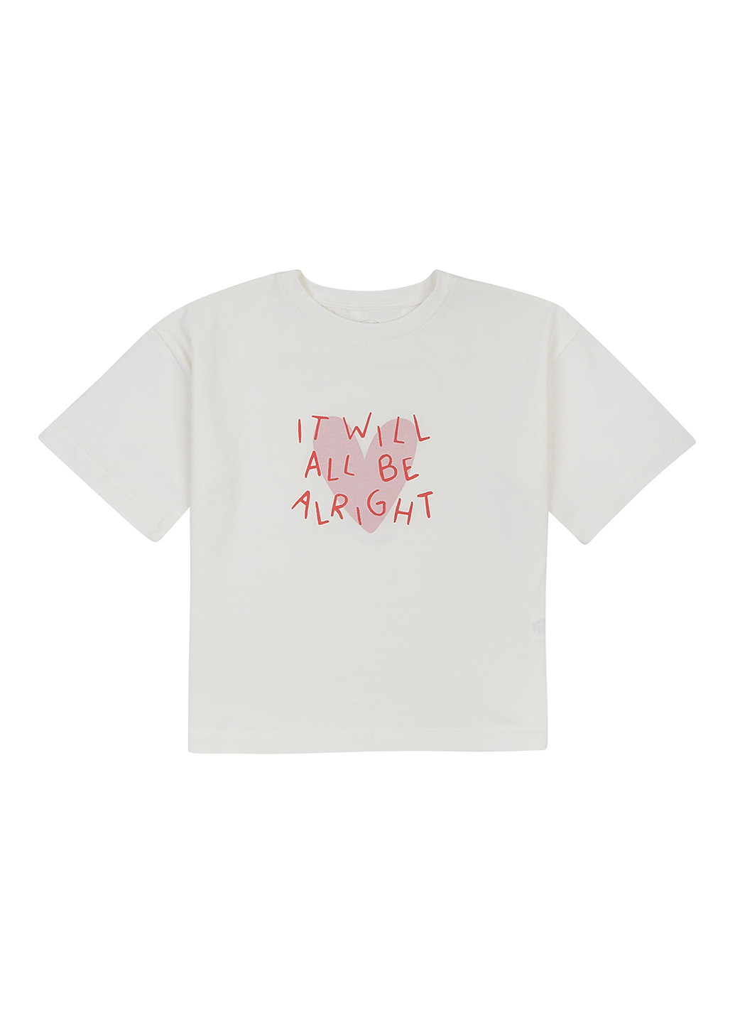 Молочная летняя футболка Фламинго