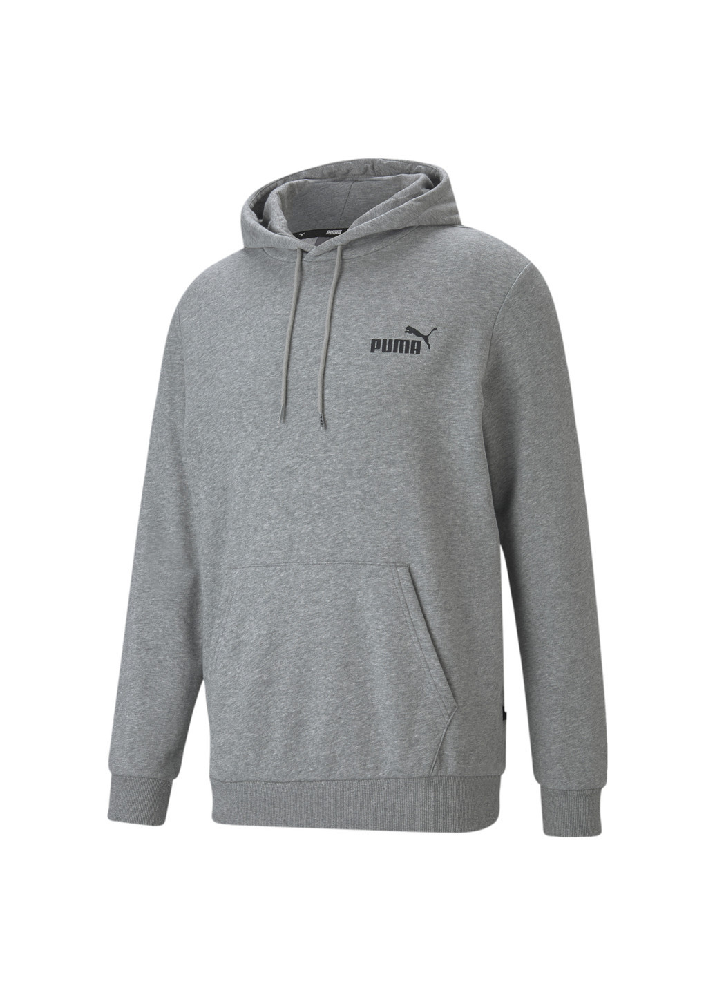 Сіра демісезонна толстовка essentials small logo men's hoodie Puma