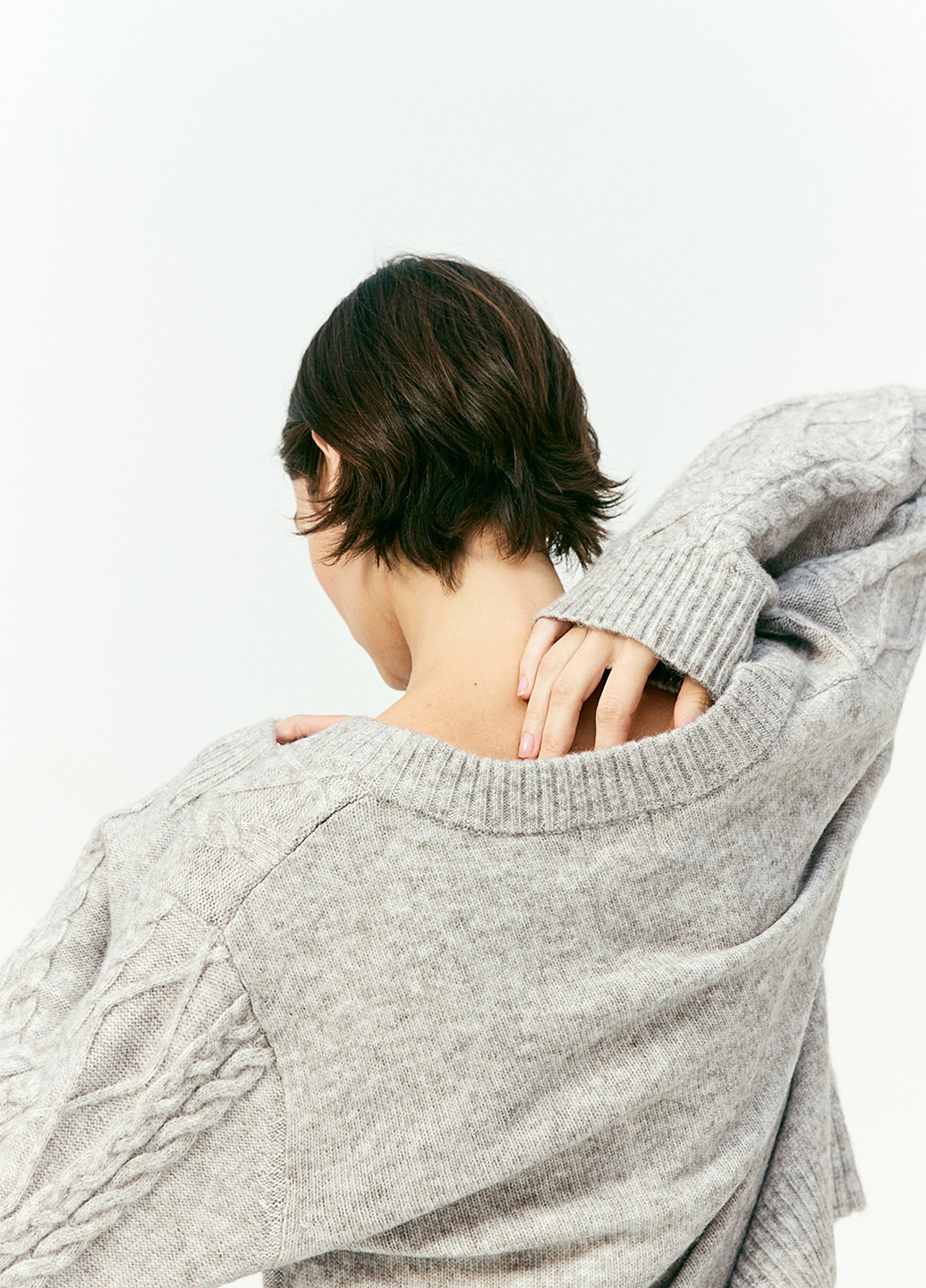 Светло-серый демисезонный пуловер пуловер H&M