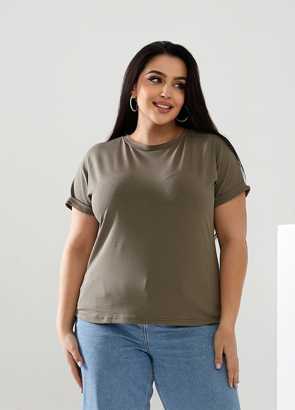Хаки (оливковая) летняя футболка Elfberg