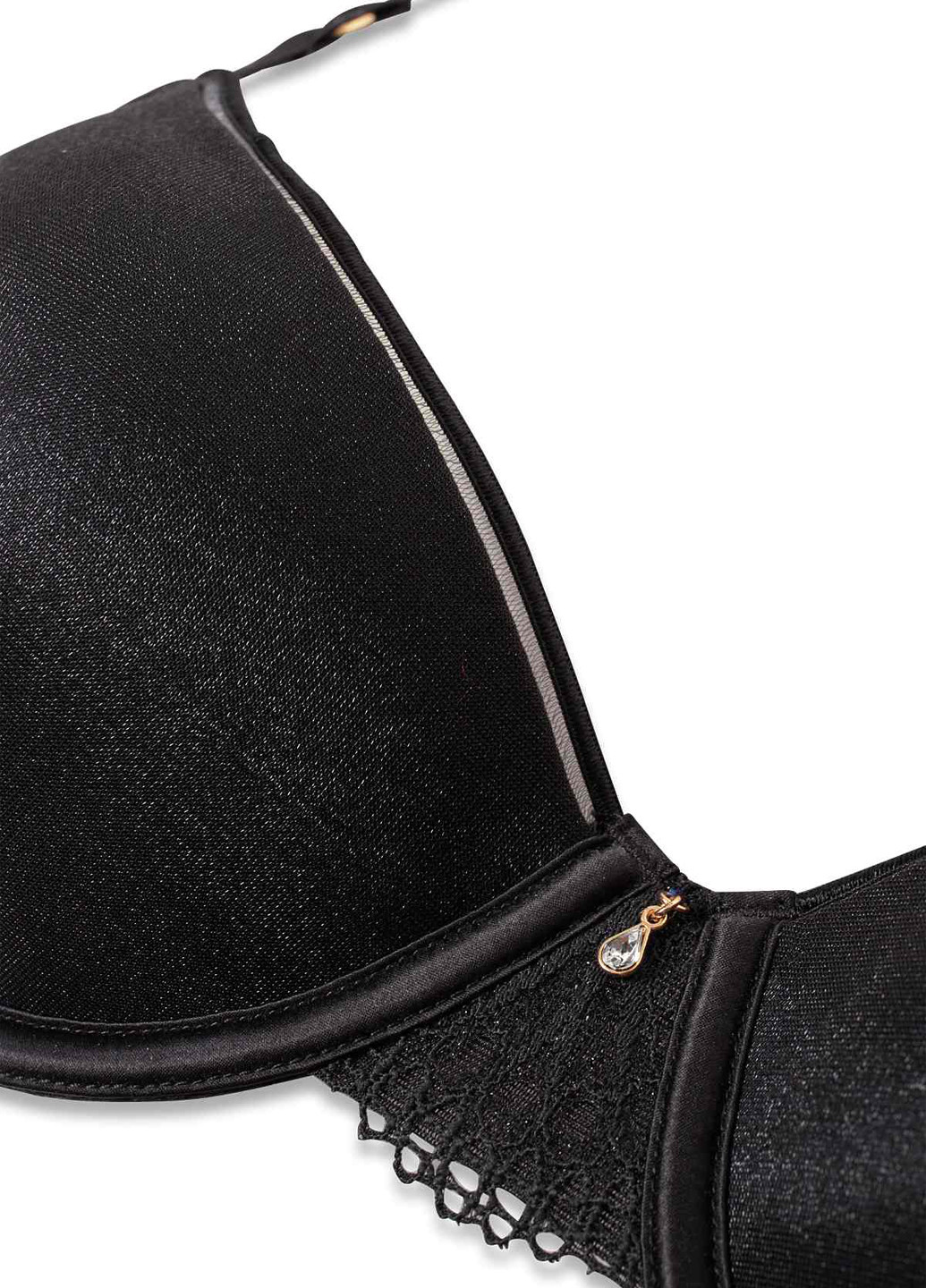 Чорний балконет бюстгальтер C&A з кісточками поліамід