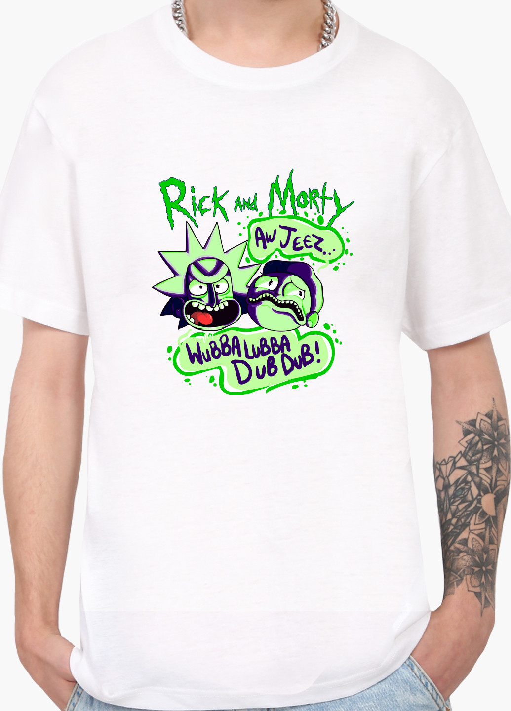 Біла футболка чоловіча рік санчез рік і морті (rick sanchez rick and morty) білий (9223-2937) xxl MobiPrint