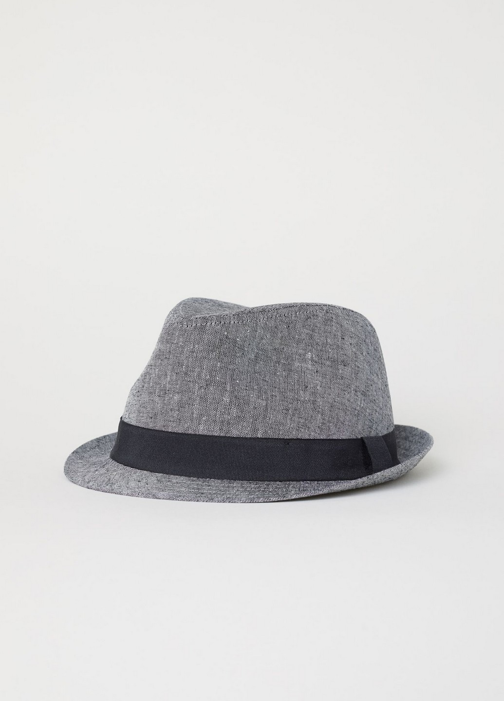 Шляпа H&M однотонная серая кэжуал