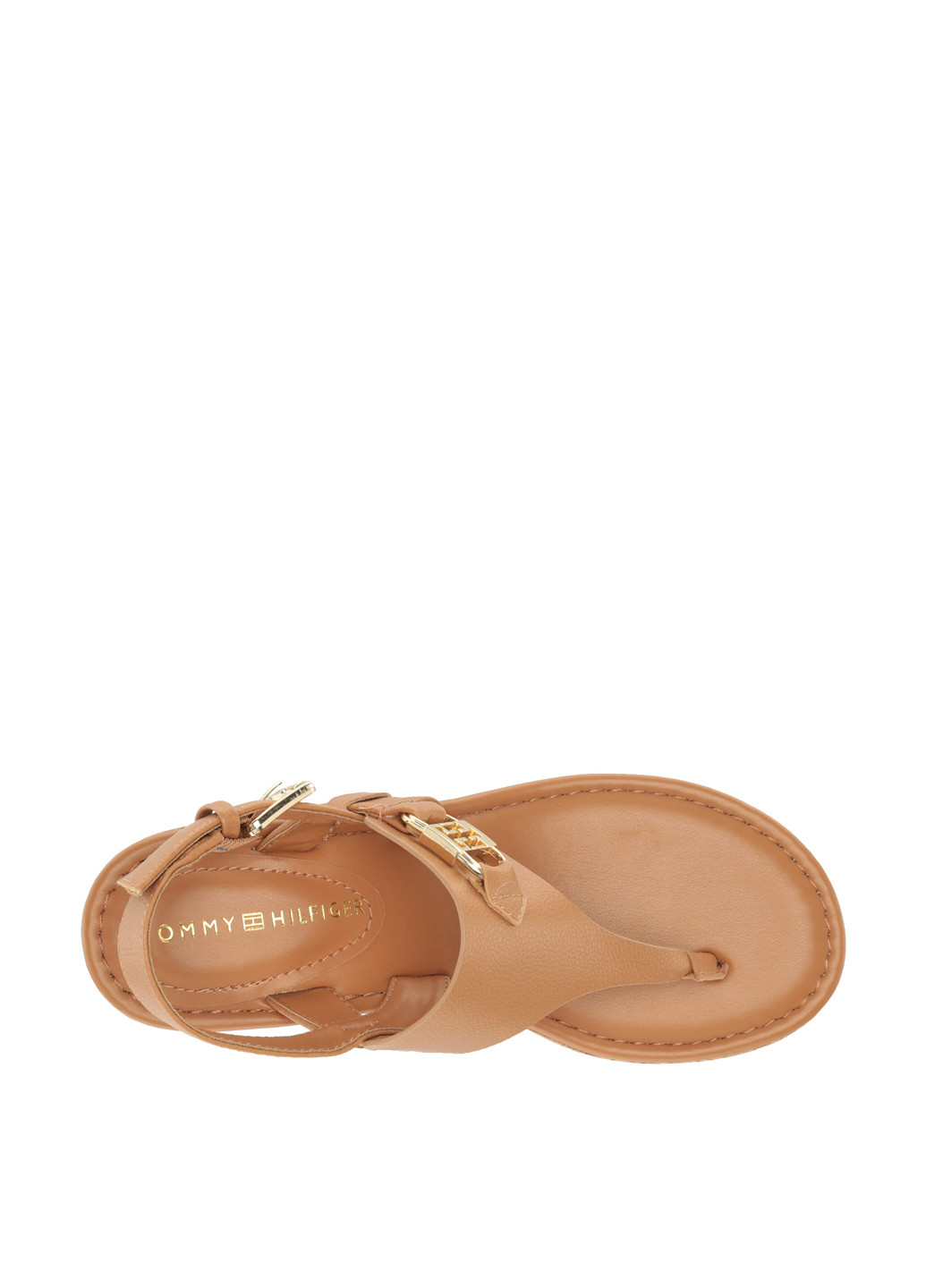 Коричневые босоножки Tommy Hilfiger с ремешком с логотипом, с пряжкой