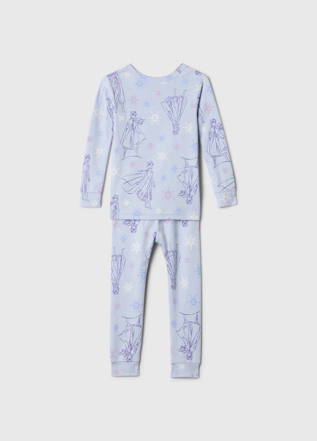 Блакитна всесезон піжама (лонгслів, штани) лонгслів + брюки Gap