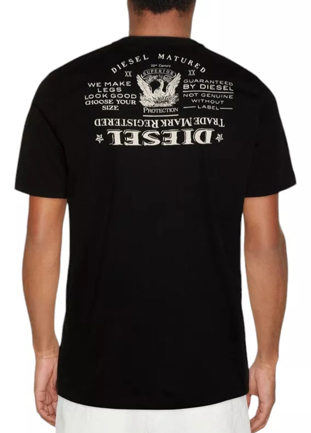 Чорна футболка Diesel