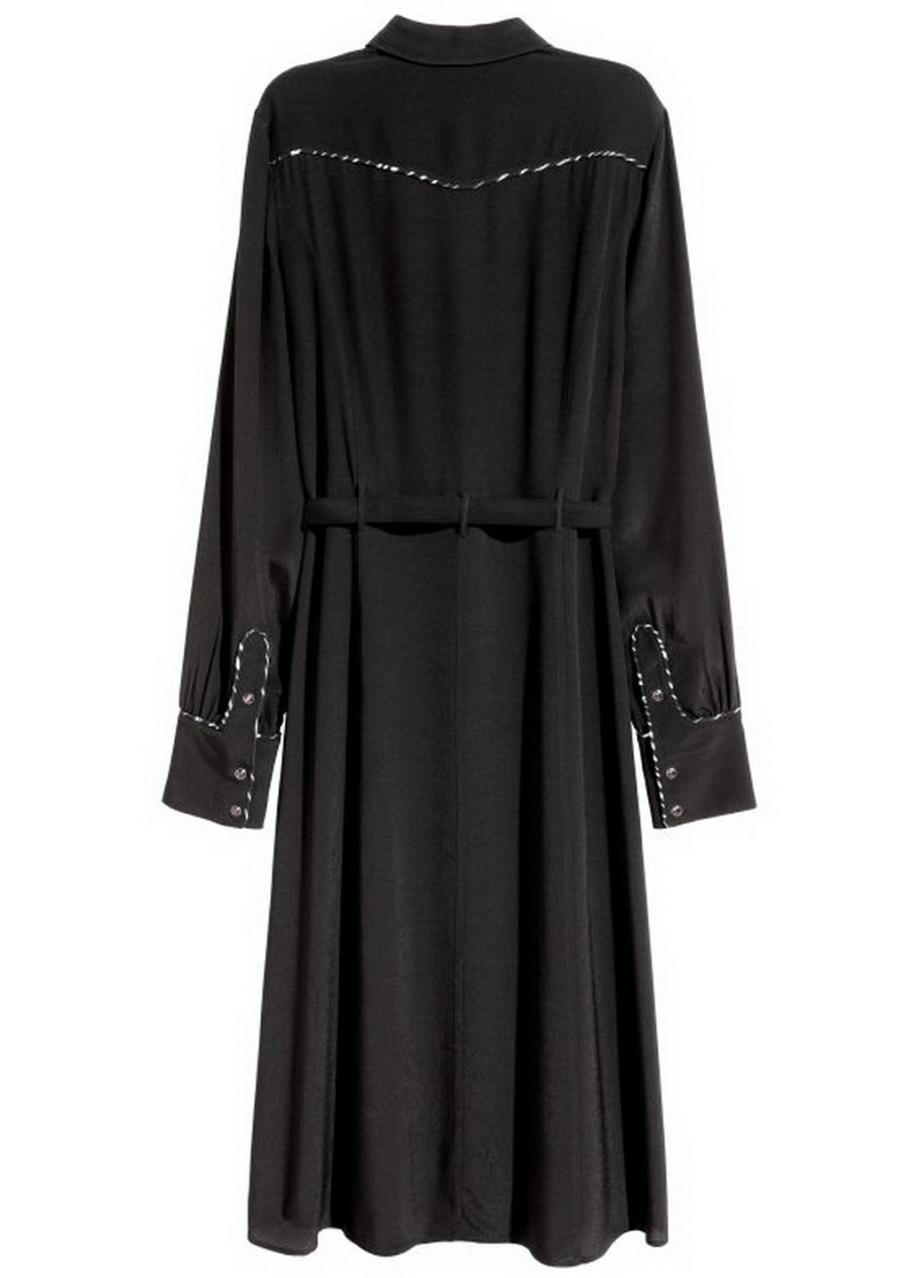 Черное кэжуал платье рубашка H&M