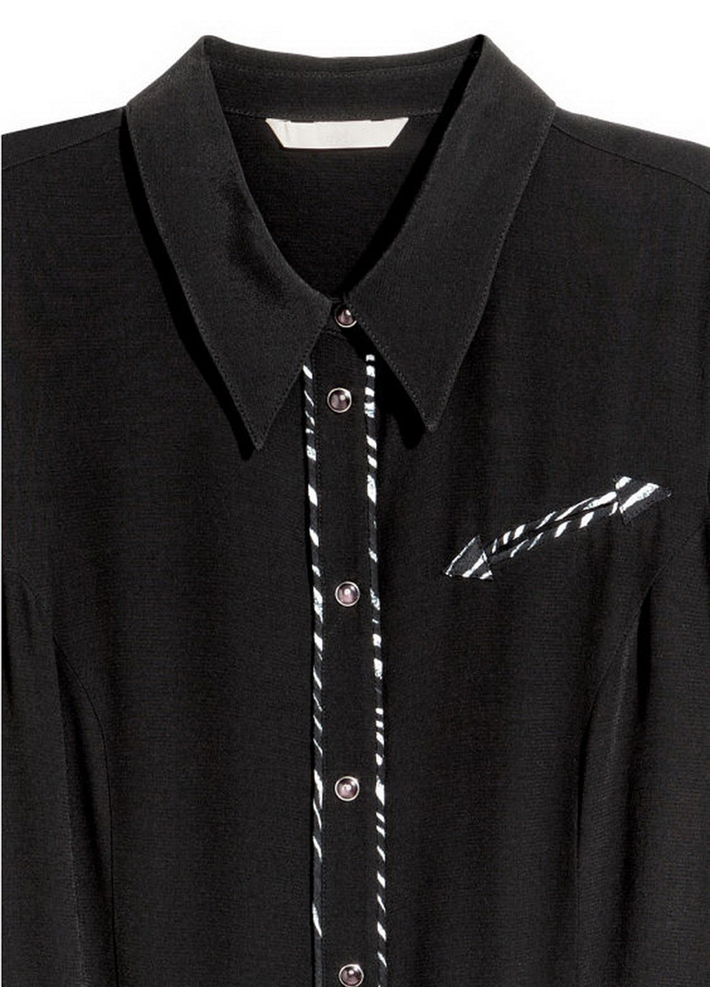 Черное кэжуал платье рубашка H&M