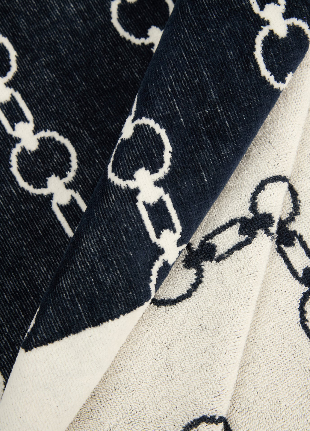 Полотенце, 99х180 см Tommy Hilfiger рисунок синий