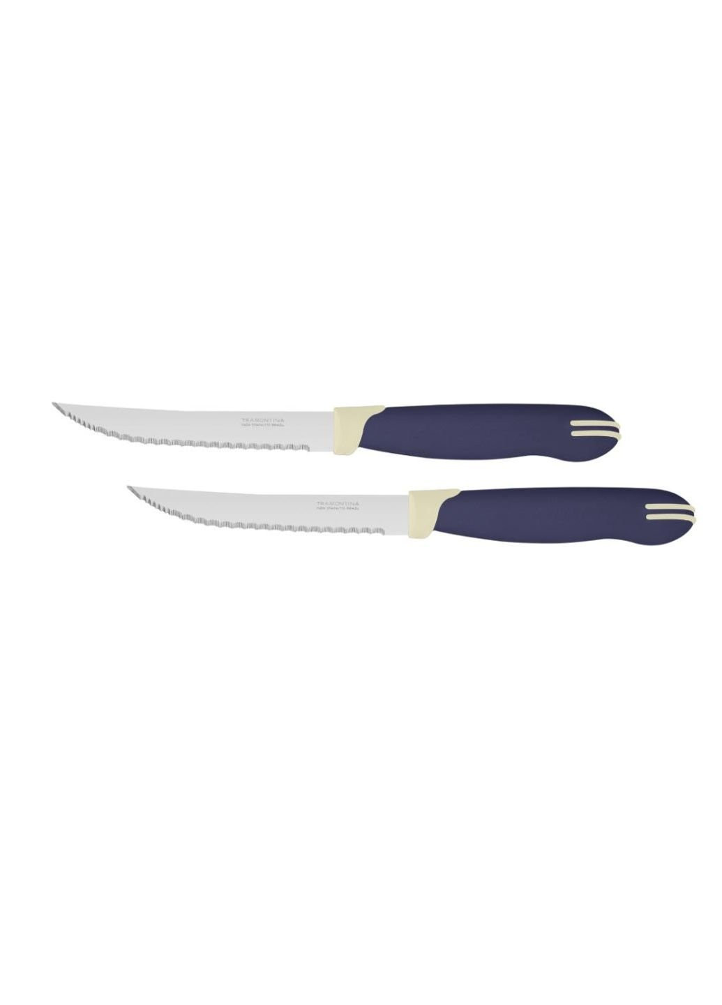 Набор ножей Multicolor для стейка 2шт 127 мм Blue (23529/215) Tramontina синие,