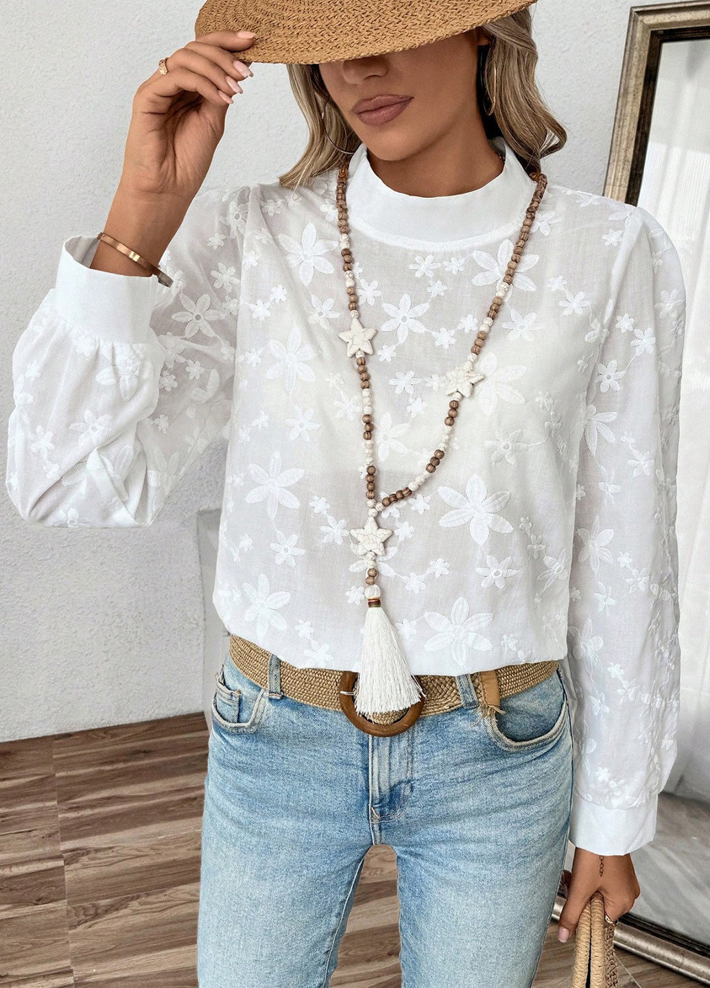 Белая блуза SHEIN