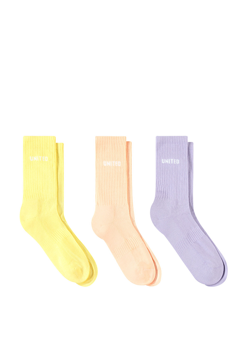 Комбіновані шкарпетки (3 пари) UNITED4 логотипи (329038214)