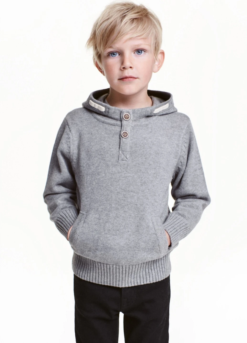 Сірий демісезонний светр джемпер H&M
