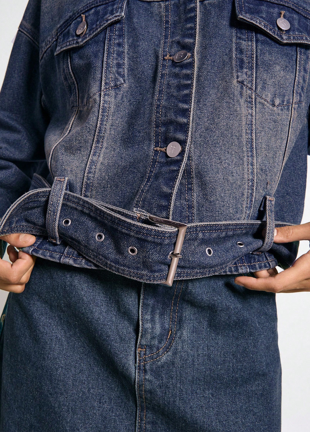 Синяя демисезонная куртка SHEIN