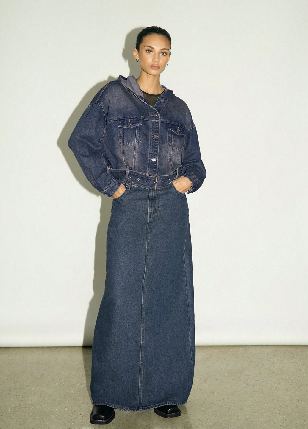 Синяя демисезонная куртка SHEIN