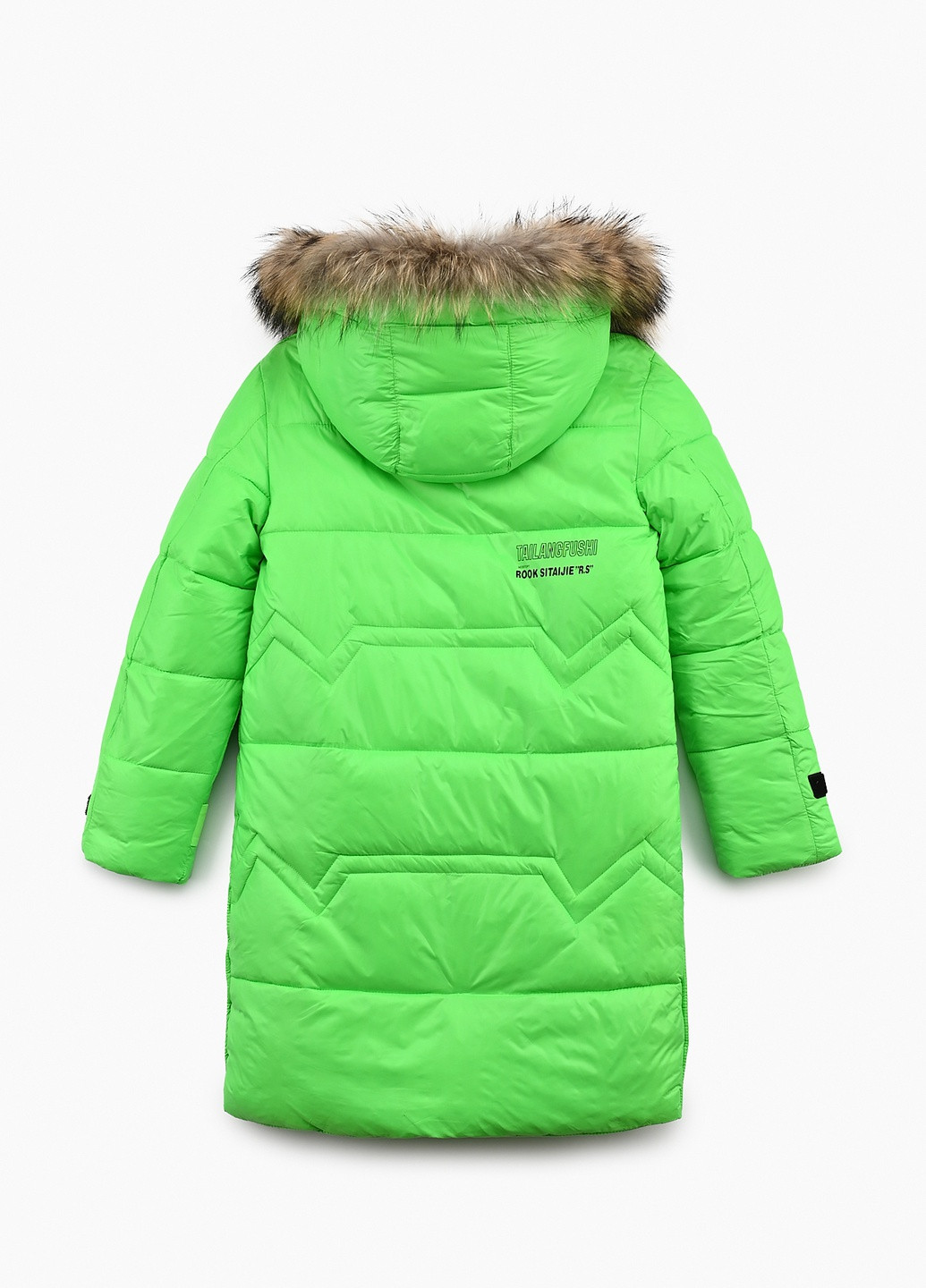 Салатовая зимняя куртка No Brand