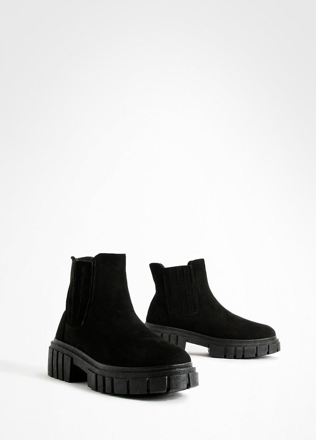 Осенние ботинки челси Boohoo без декора из искусственной замши