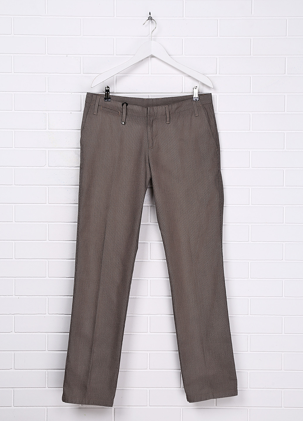 Бледно-коричневые кэжуал демисезонные прямые брюки Guess by Marciano