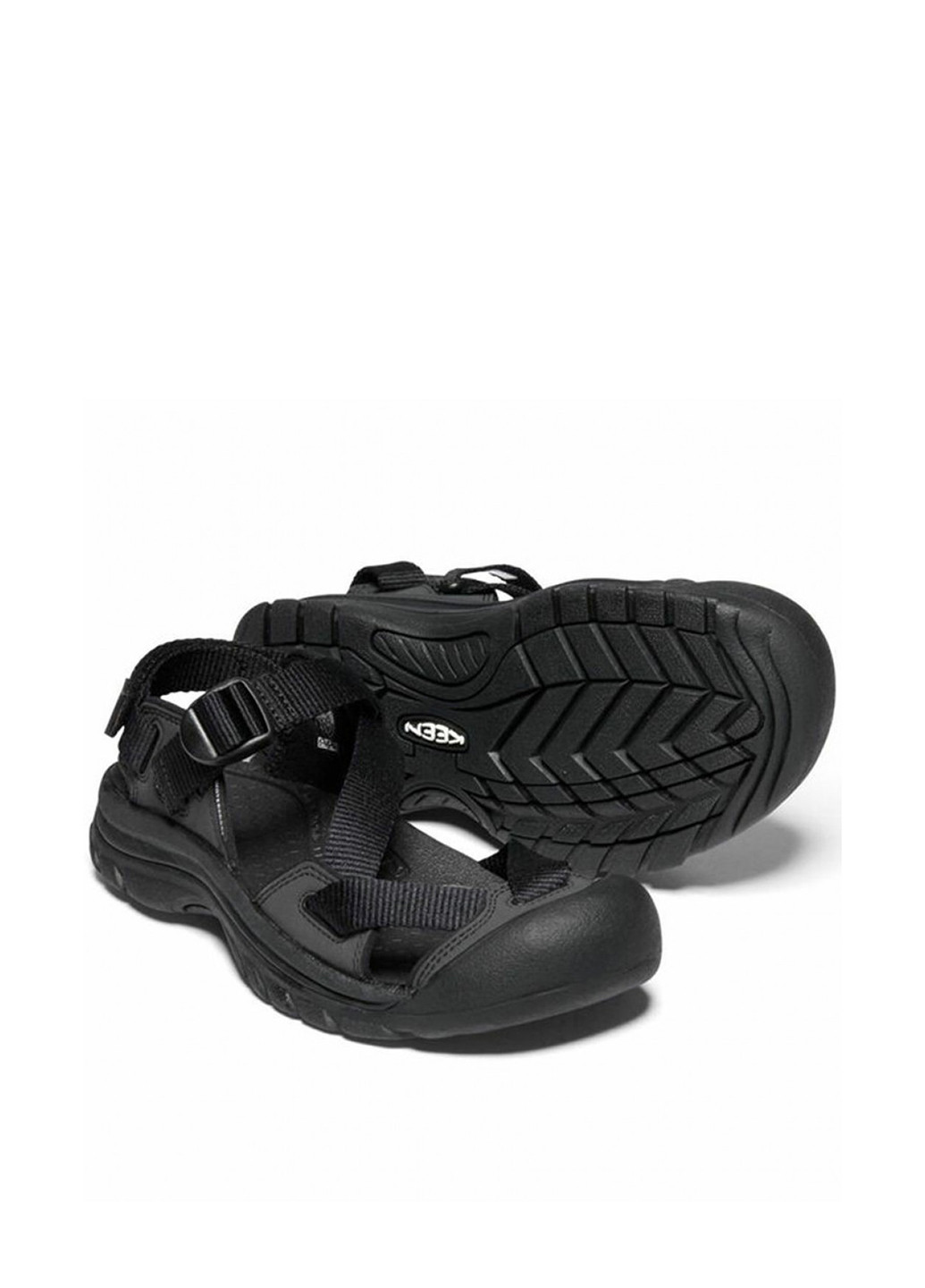 Черные босоножки Keen на липучке