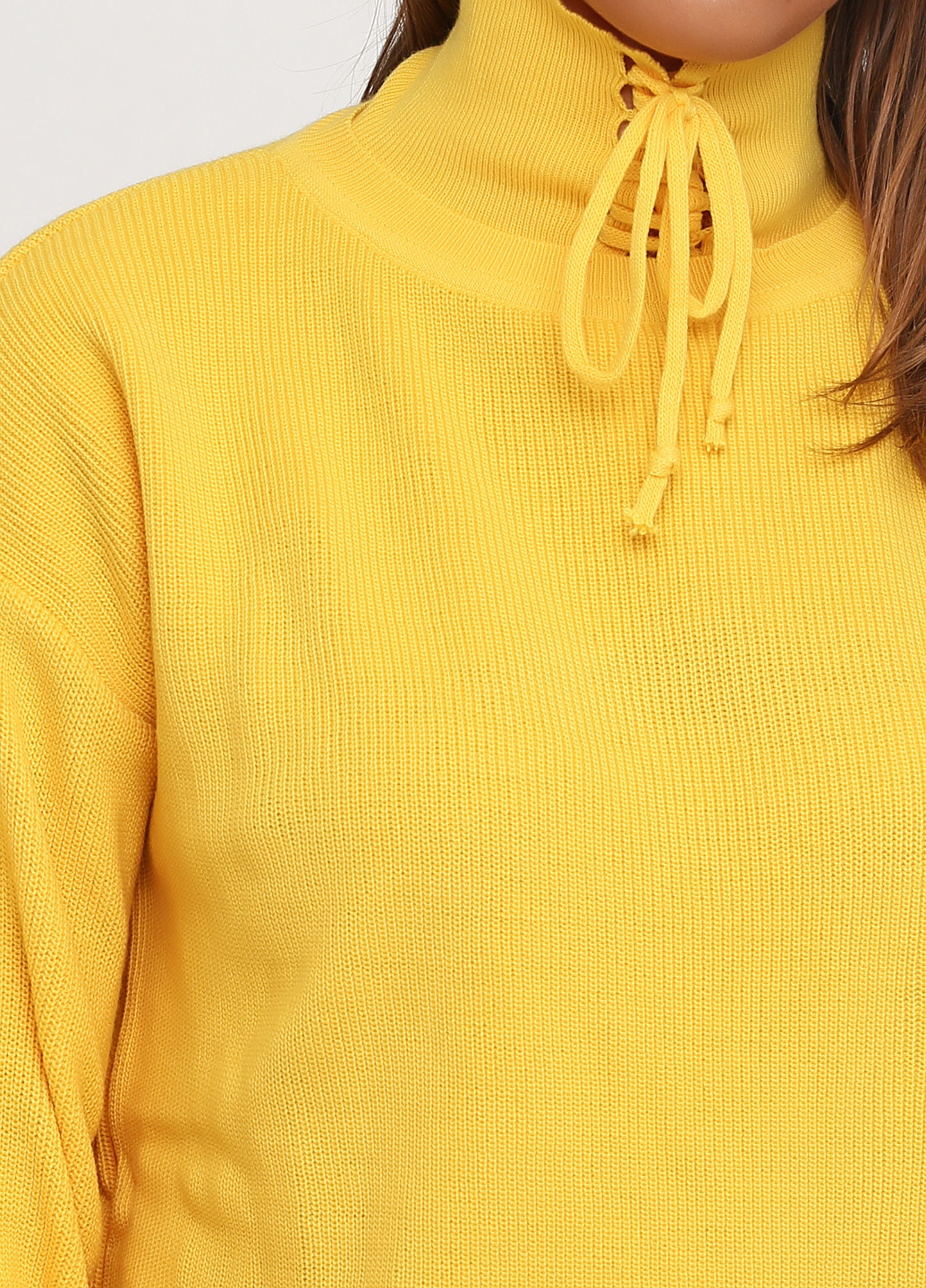 Желтый демисезонный свитер Made in Italy