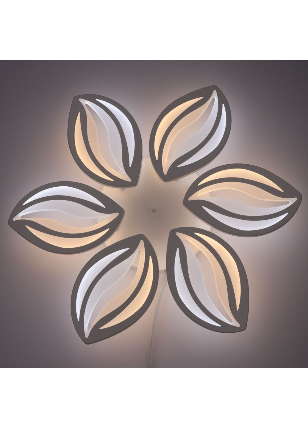 Люстра стельова LED з пультом A2325/6-wh Білий 9х61х61 см. Sunnysky (253527769)