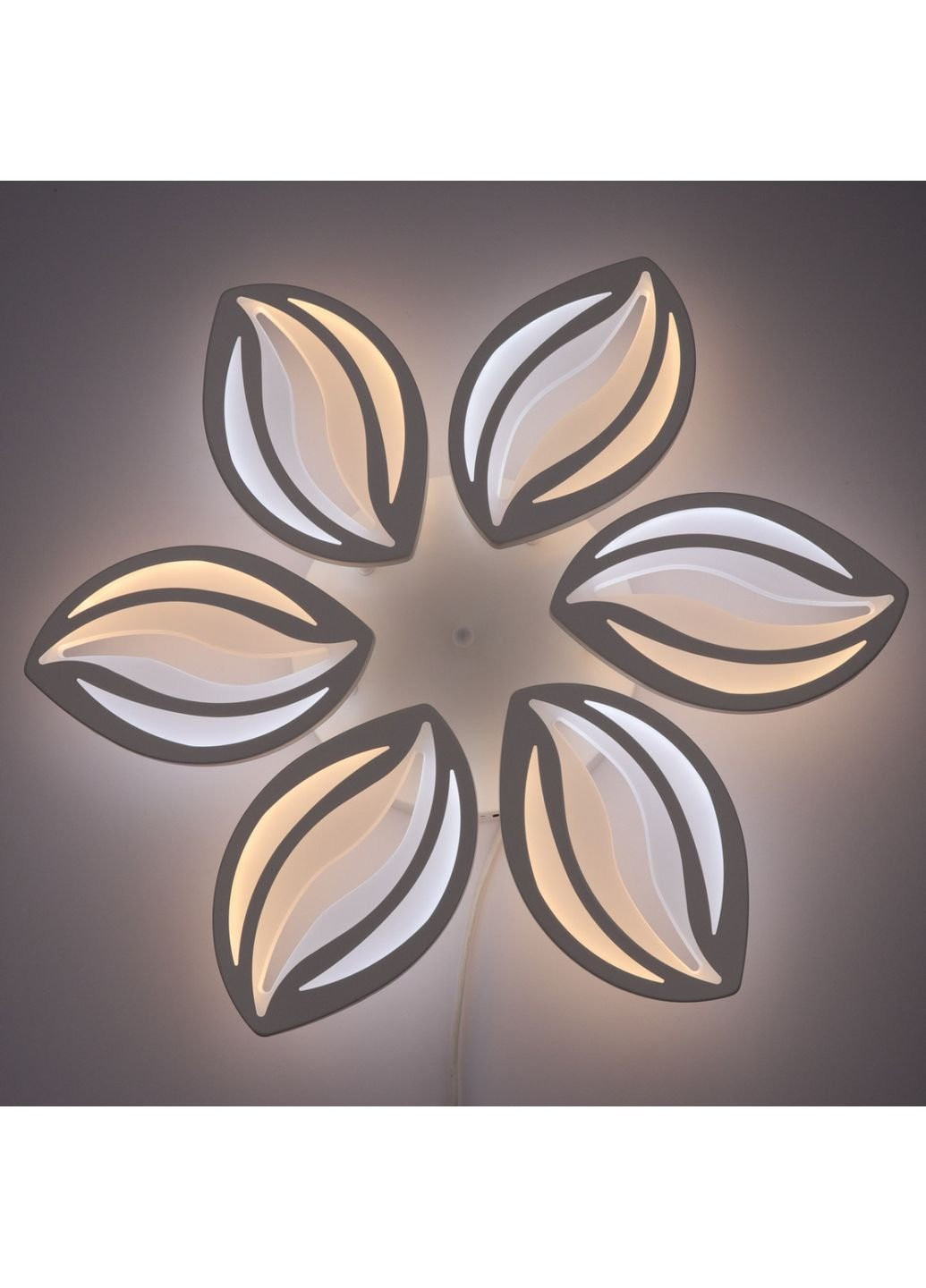 Люстра стельова LED з пультом A2325/6-wh Білий 9х61х61 см. Sunnysky (253527769)