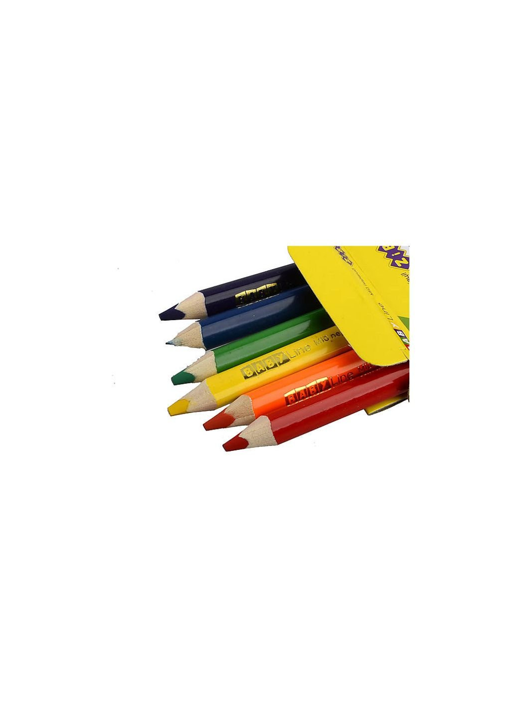 Карандаши цветные Baby line mini jumbo 6 цветов (ZB.2450) Zibi (254069376)